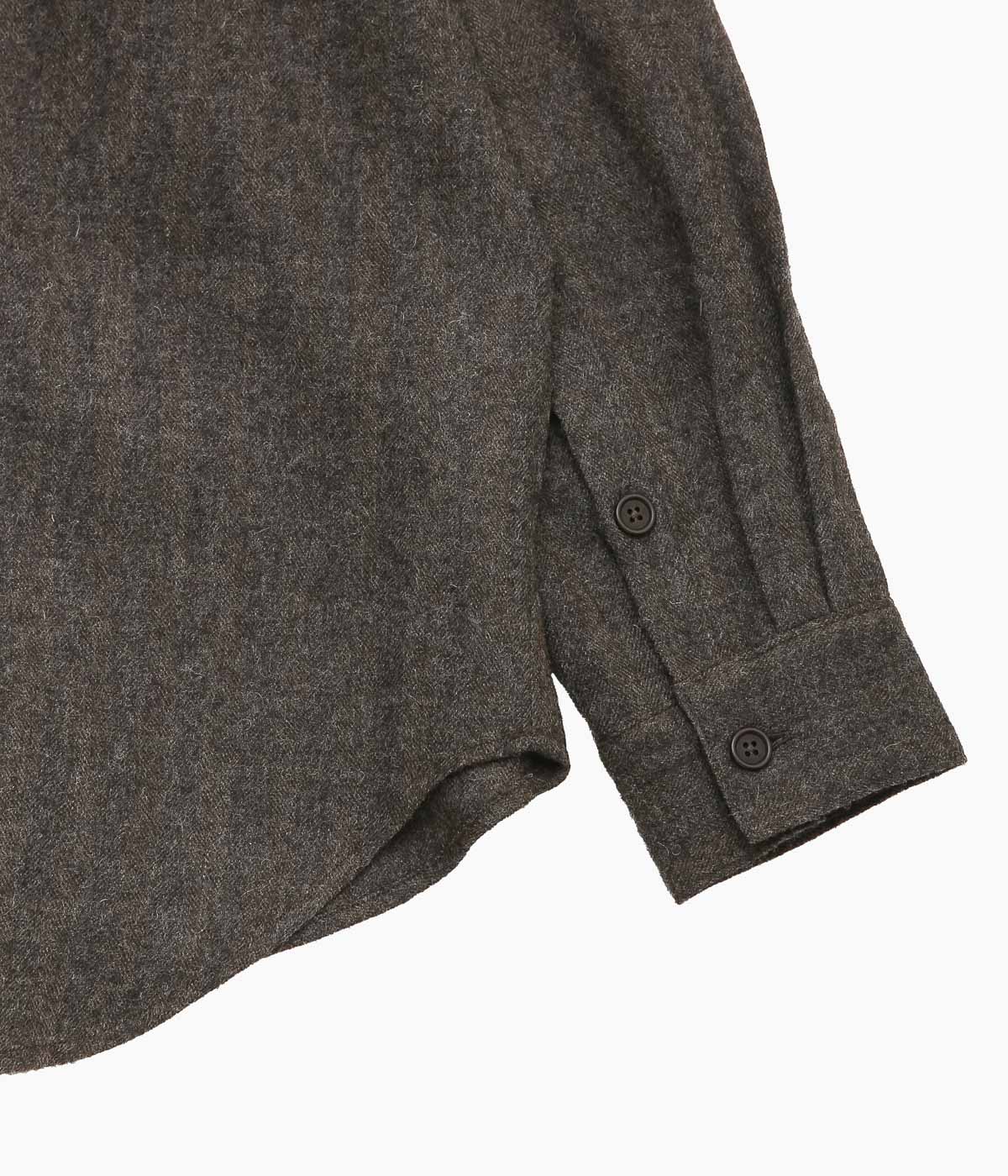 EVAN KINORI ''BIG SHIRT TWO'' (DARK BROWN)