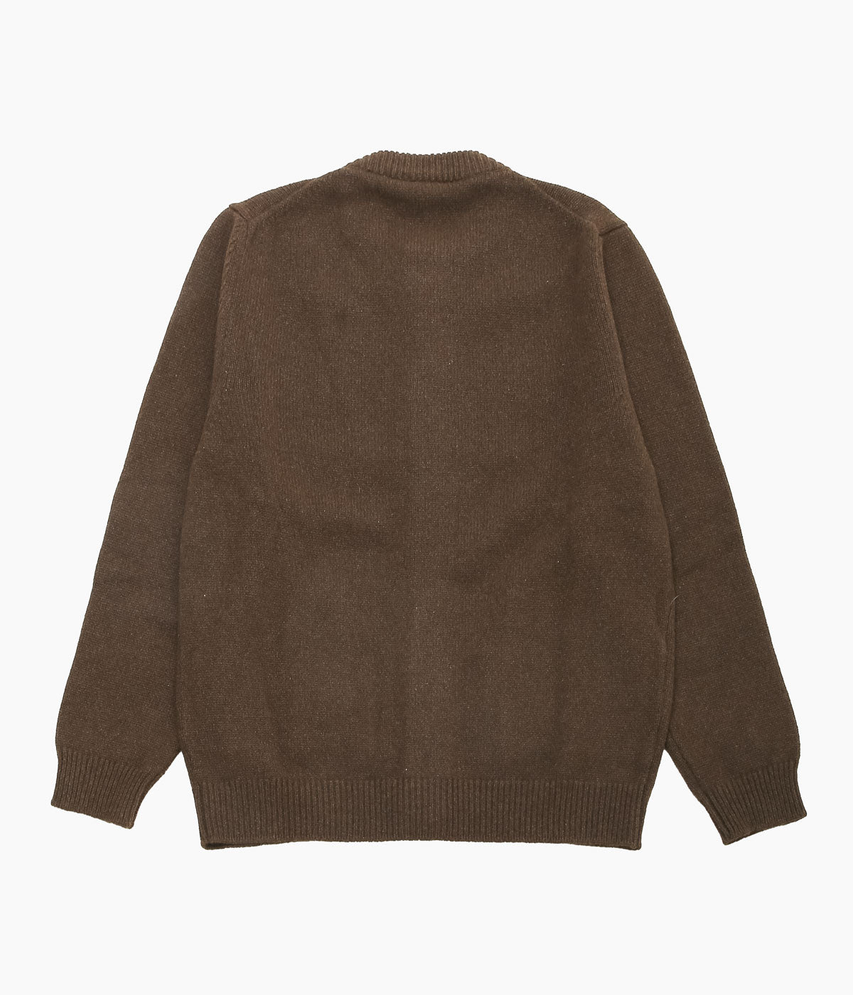 EVAN KINORI ''CREWNECK CARDIGAN'' (DARK BROWN)