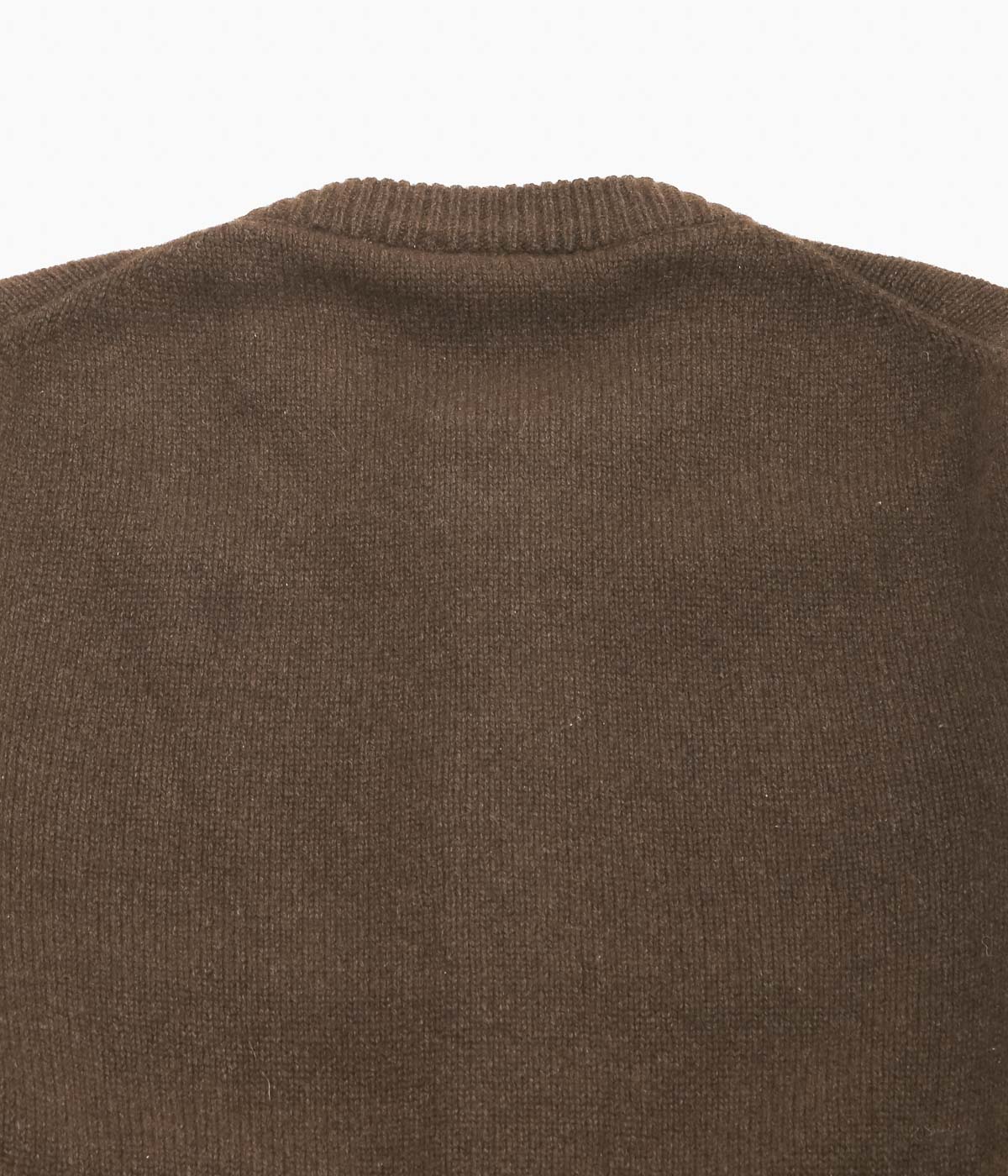 EVAN KINORI ''CREWNECK CARDIGAN'' (DARK BROWN)