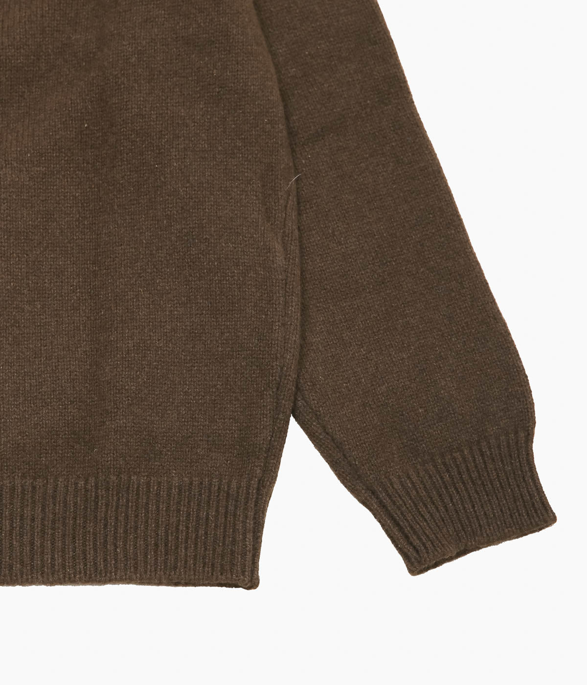 EVAN KINORI ''CREWNECK CARDIGAN'' (DARK BROWN)