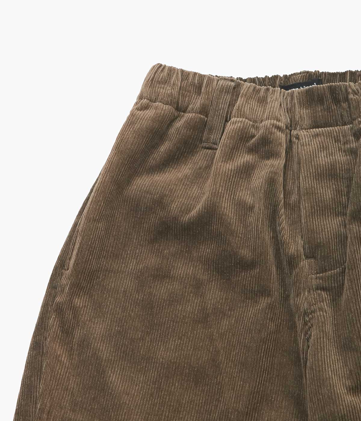 EVAN KINORI ''ELASTIC PANT'' (BROWN)