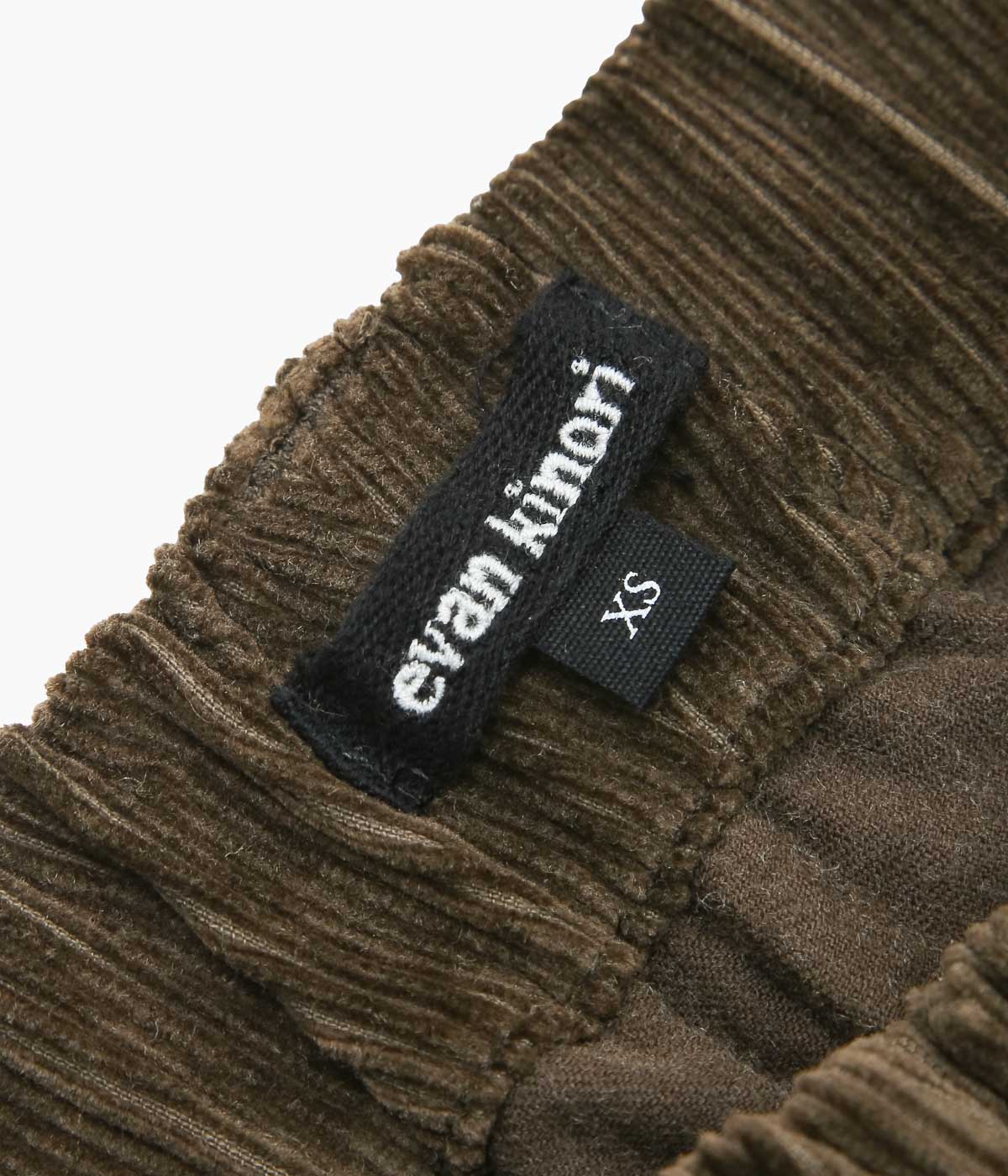 EVAN KINORI ''ELASTIC PANT'' (BROWN)