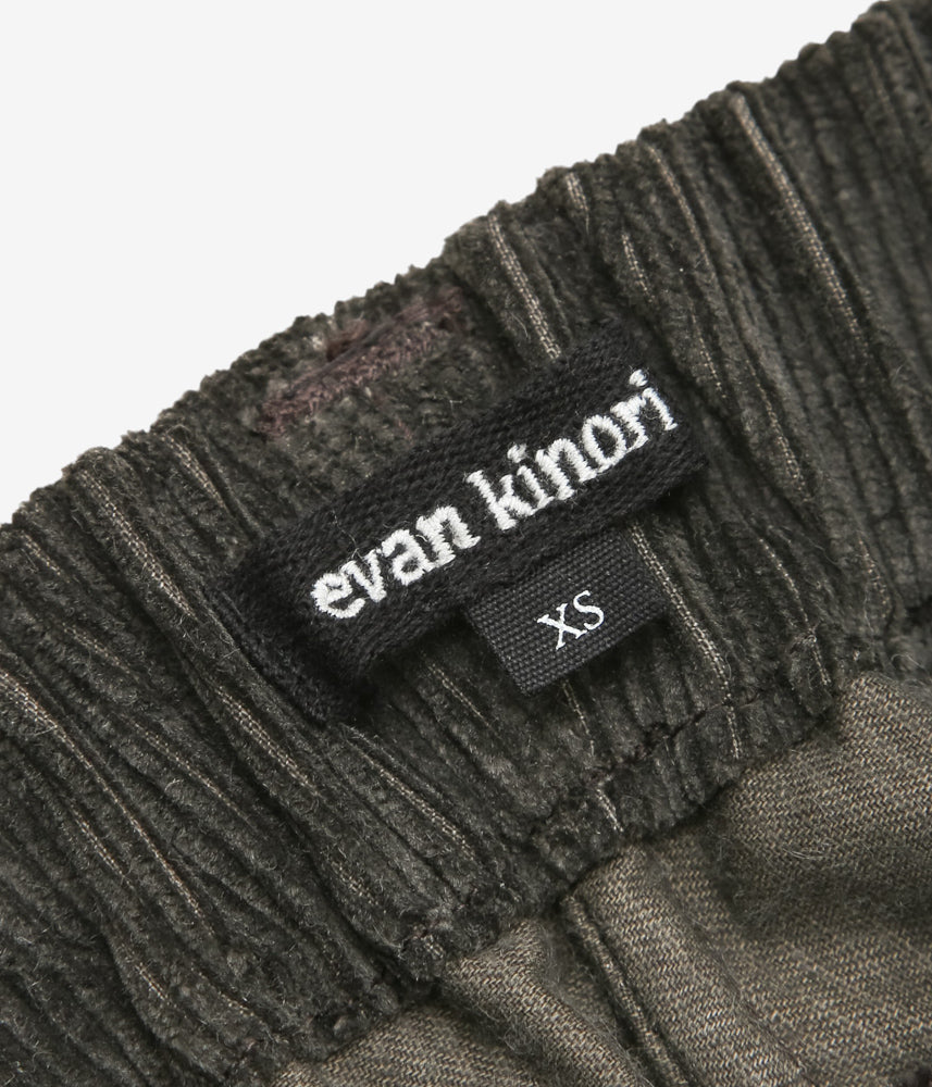에반 키노리 ''ELASTIC PANT | CARBON DYED CORDUROY'' (CHARCOAL)