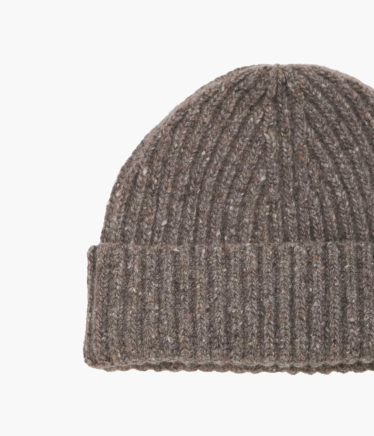 EVAN KINORI ''KNIT HAT'' (LIGHT BROWN)