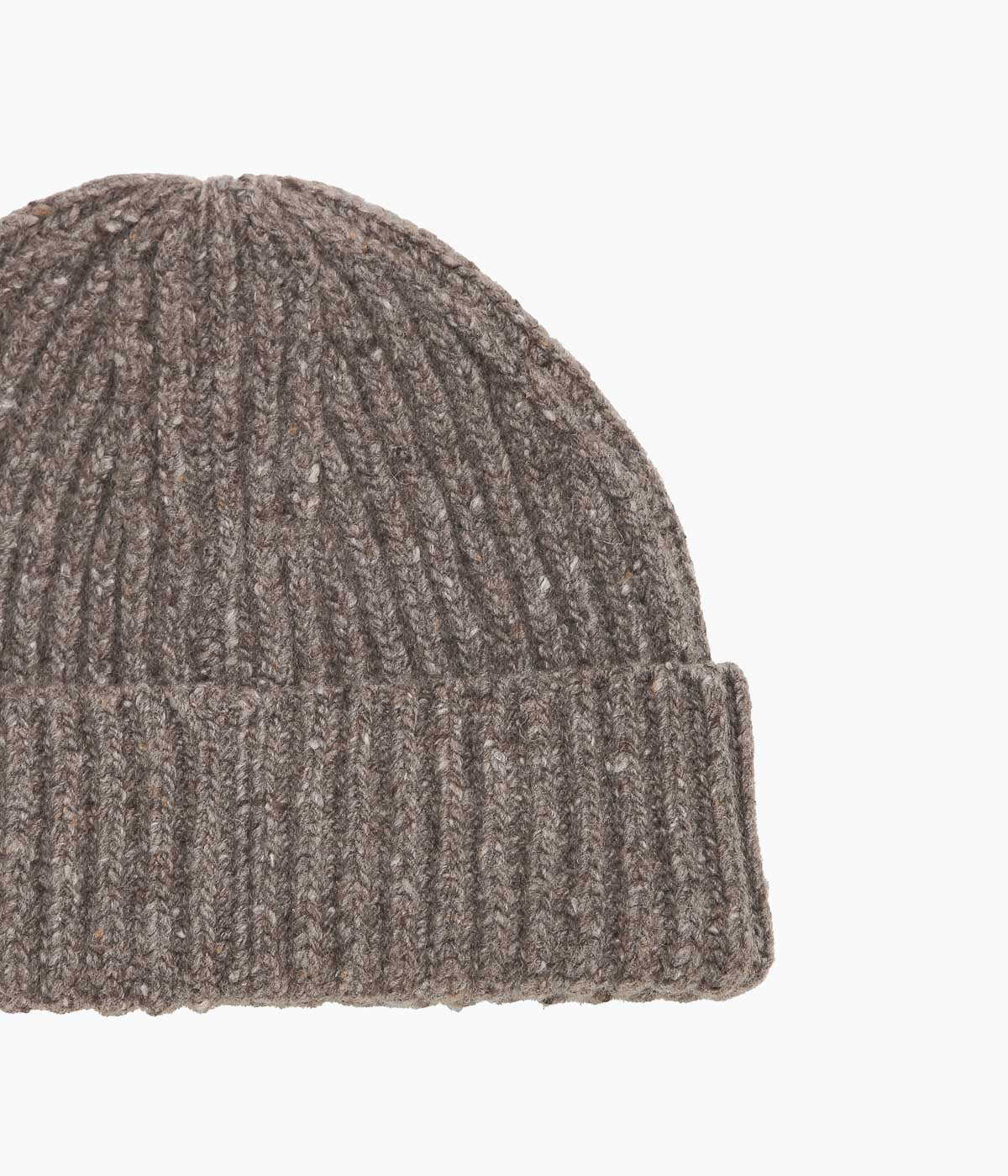 EVAN KINORI ''KNIT HAT'' (LIGHT BROWN)