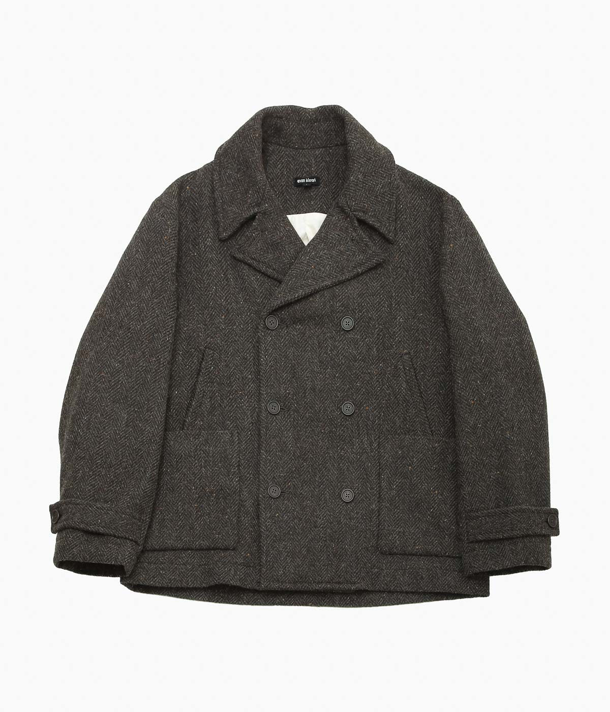 EVAN KINORI ''PEACOAT'' (BROWN / CHARCOAL)
