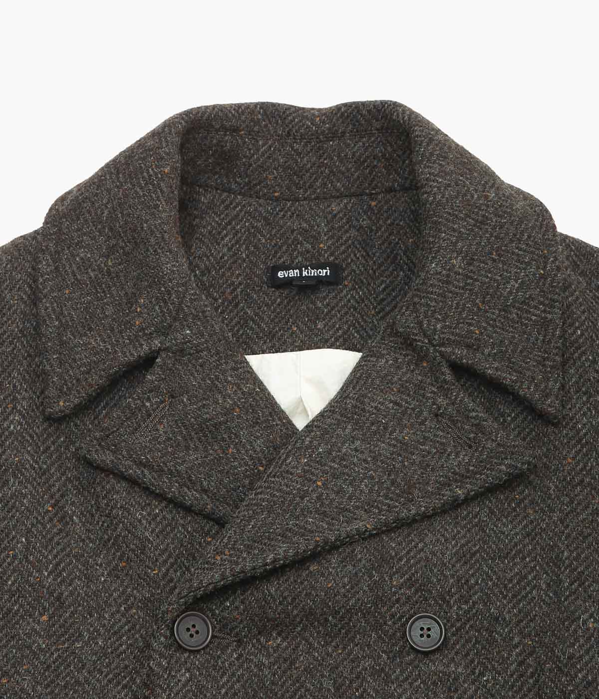 EVAN KINORI ''PEACOAT'' (BROWN / CHARCOAL)
