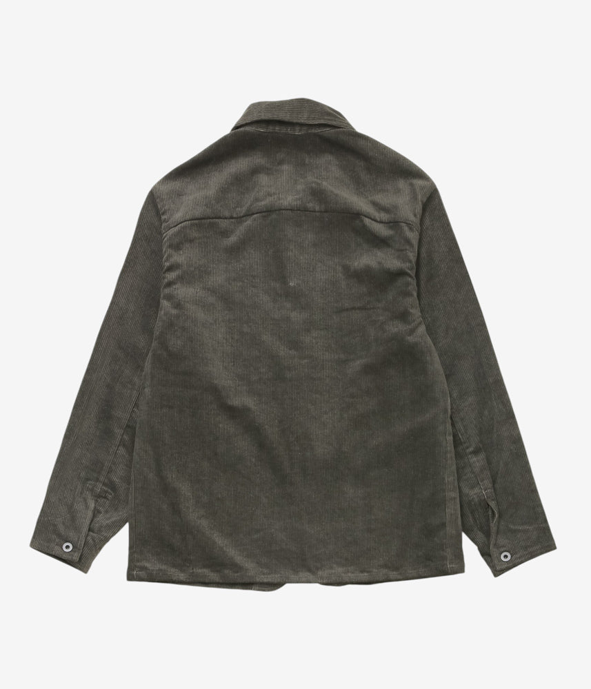 EVAN KINORI ''THREE POCKET JACKET | CARBON DYED CORDUROY'' (CHARCOAL)