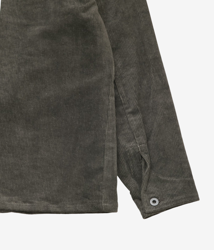 EVAN KINORI ''THREE POCKET JACKET | CARBON DYED CORDUROY'' (CHARCOAL)