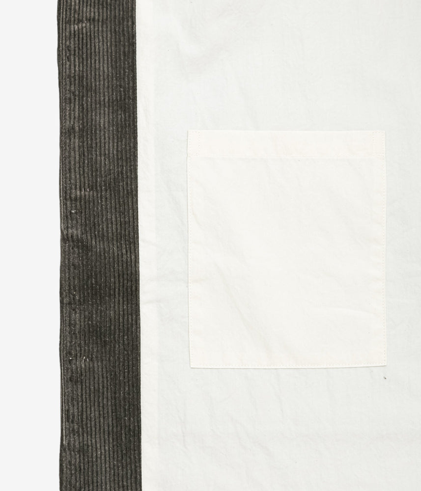 EVAN KINORI ''THREE POCKET JACKET | CARBON DYED CORDUROY'' (CHARCOAL)