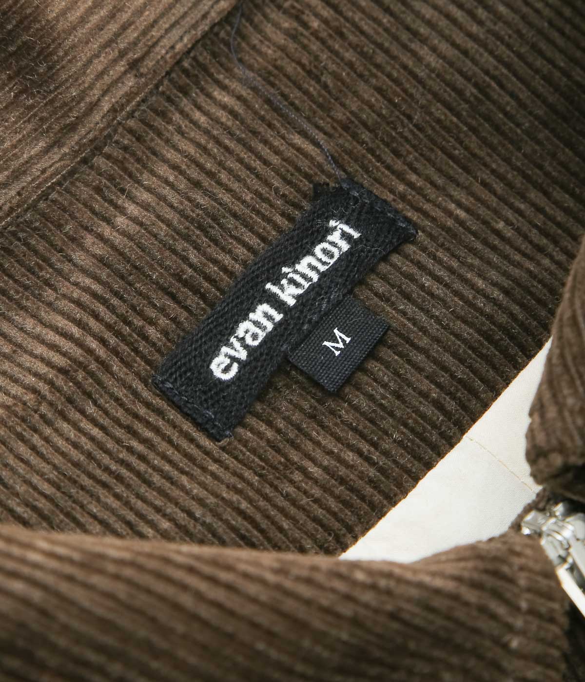 EVAN KINORI ''ZIP JACKET TWO'' (BROWN)