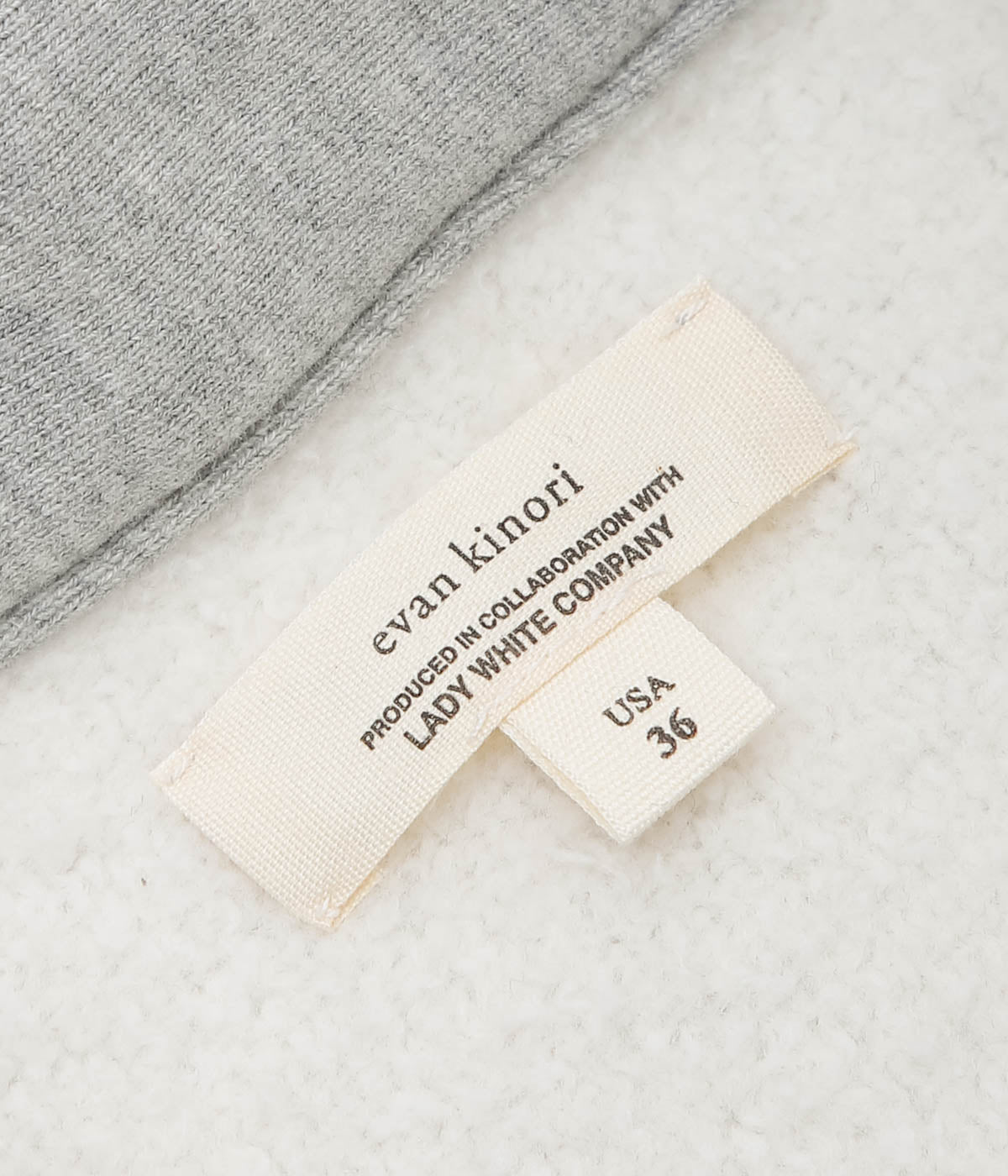 EVAN KINORI × LADY WHITE ''LW - C x EK QUARTER ZIP'' (HEATHER GRAY