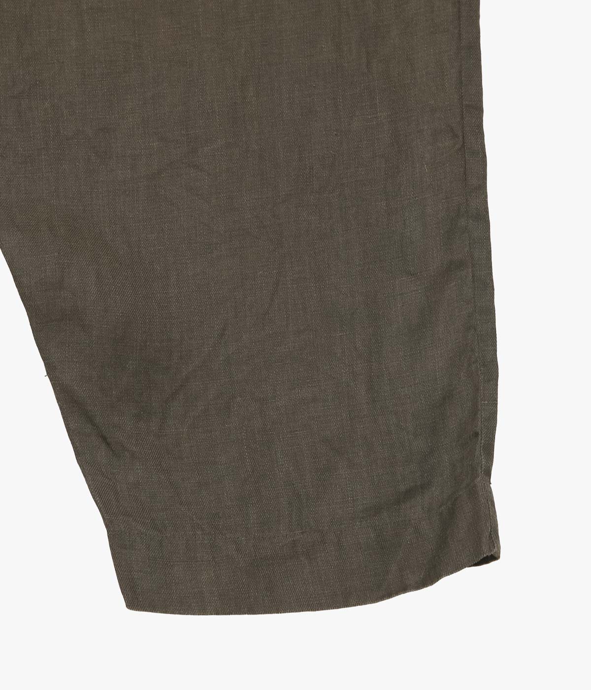 EVAN KINORI "DRAWSTRING PANT｜SUMI INK HEMP TWILL" (DARK OLIVE)