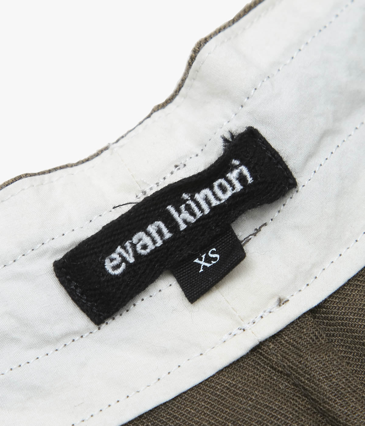EVAN KINORI "DRAWSTRING PANT｜SUMI INK HEMP TWILL" (DARK OLIVE)