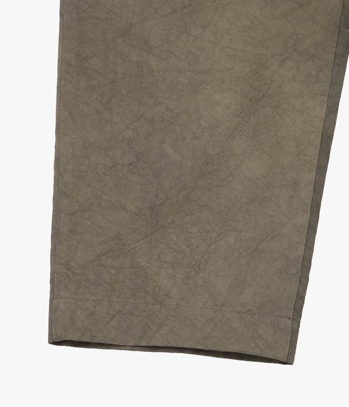 EVAN KINORI "ELASTIC PANT｜NATURAL DYE TWILL" (BROWN｜PERSIMMON/IRON DYE)