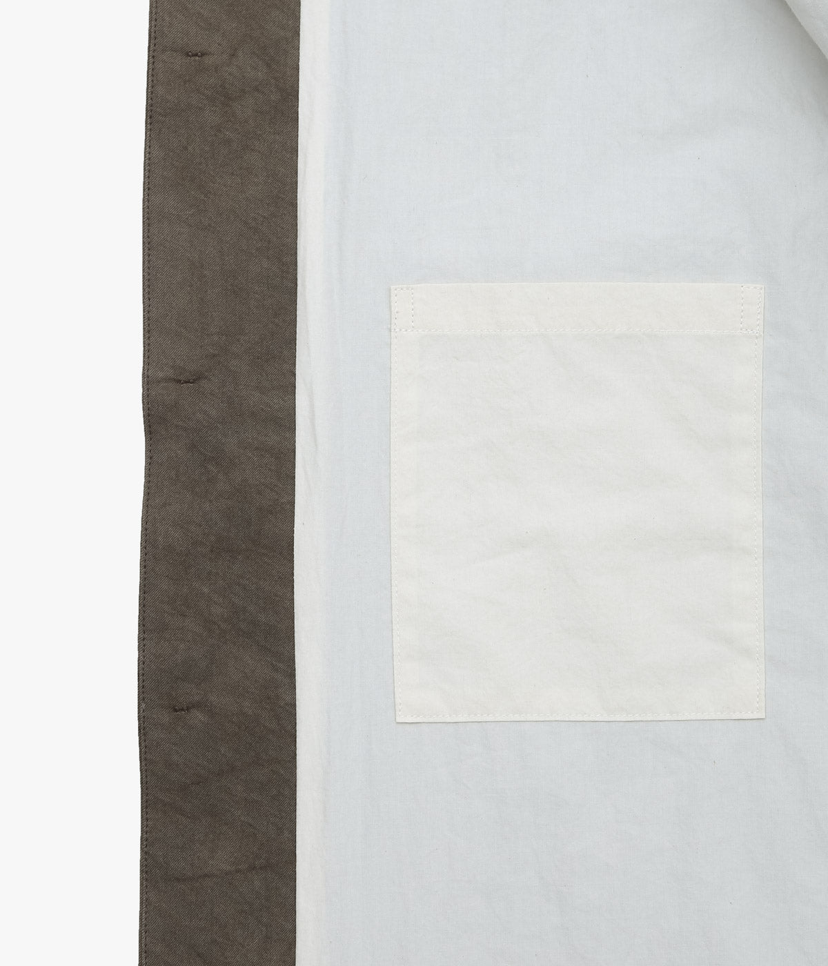 EVAN KINORI "FIELD SHIRT TWO | NATURAL DYE TWILL" (BROWN | PERSIMMON/IRON DYE)