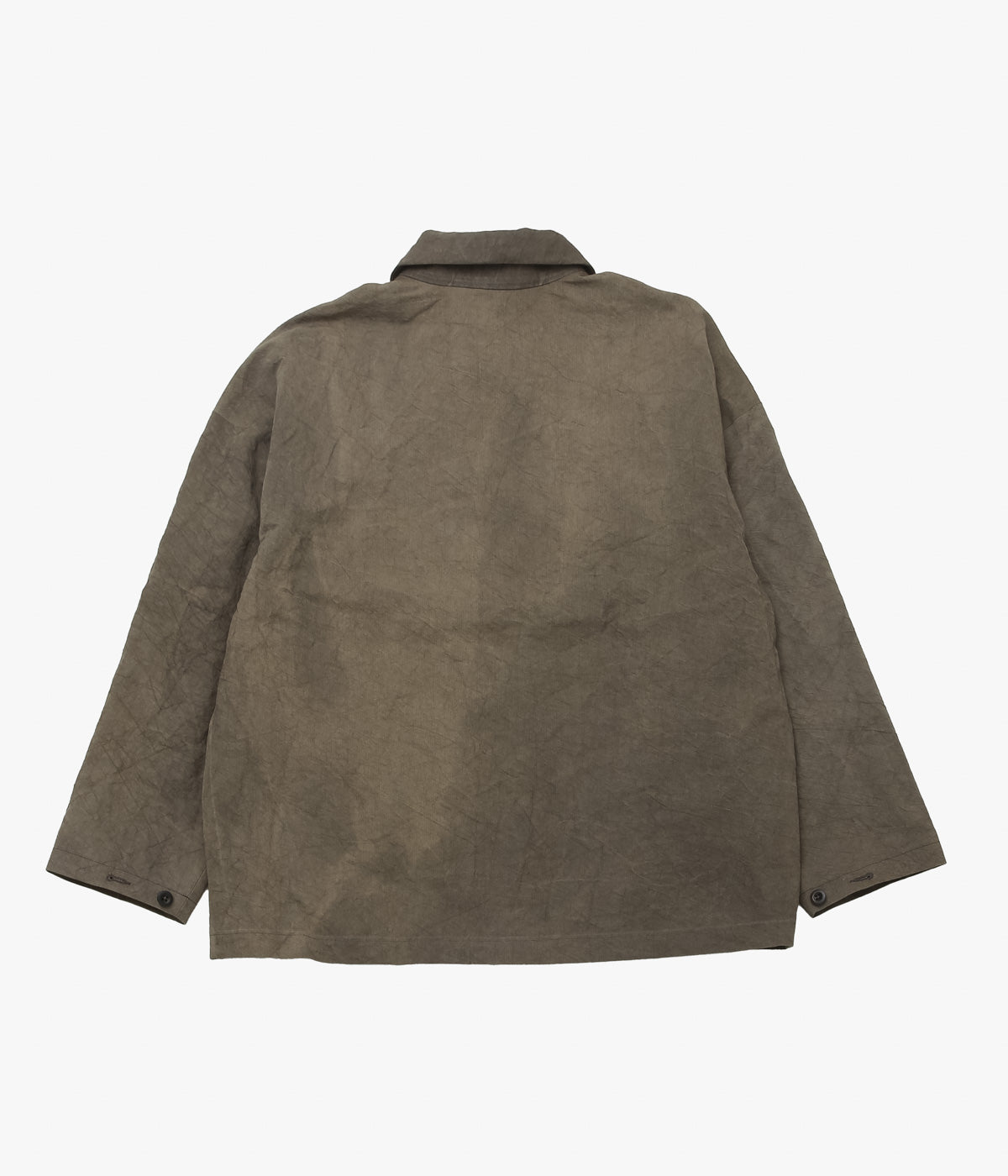 EVAN KINORI "FIELD SHIRT TWO | NATURAL DYE TWILL" (BROWN | PERSIMMON/IRON DYE)