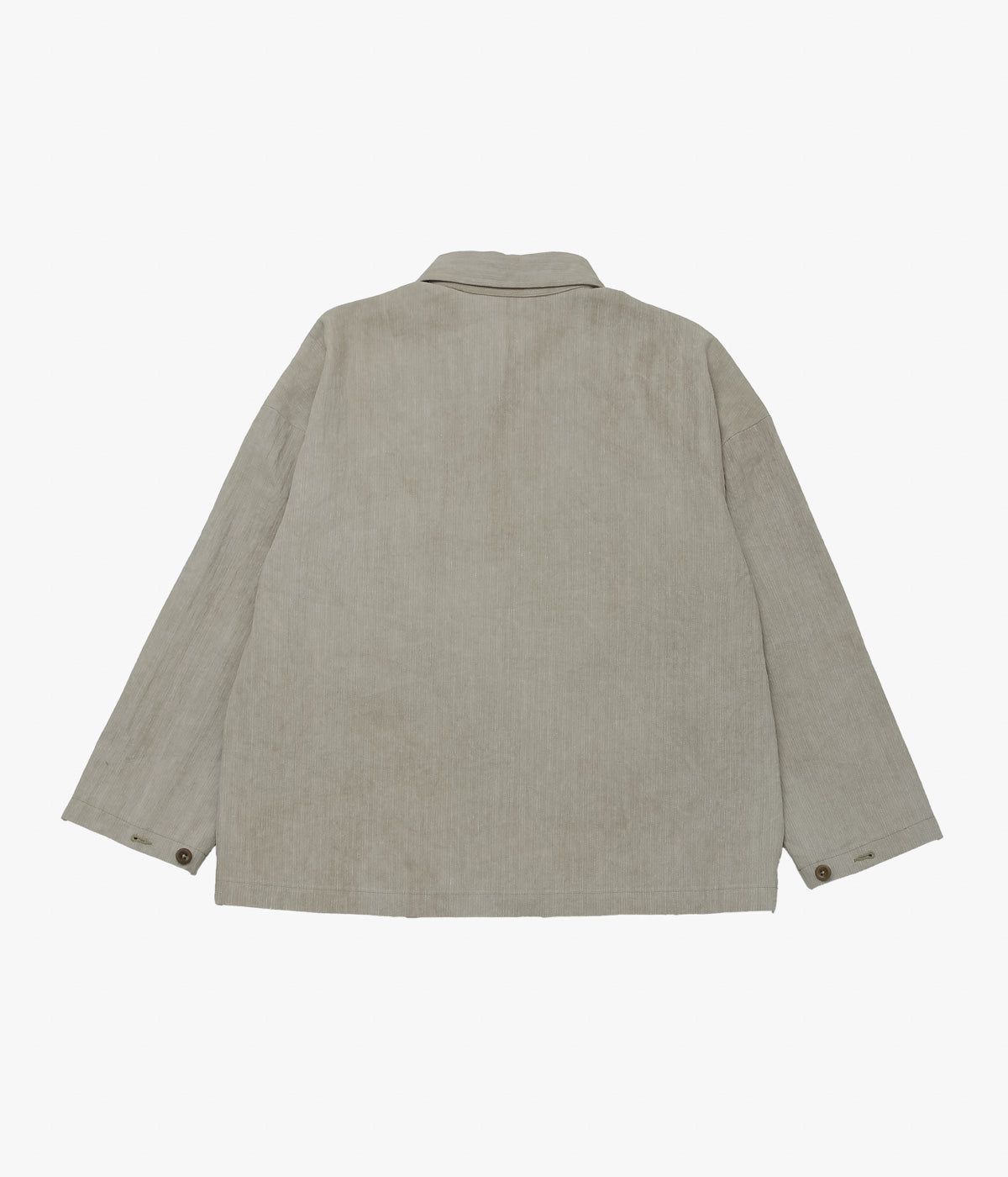 EVAN KINORI "FIELD SHIRT TWO｜LINEN/COTTON H-BONE" (DARK BEIGE｜COLD DYE)