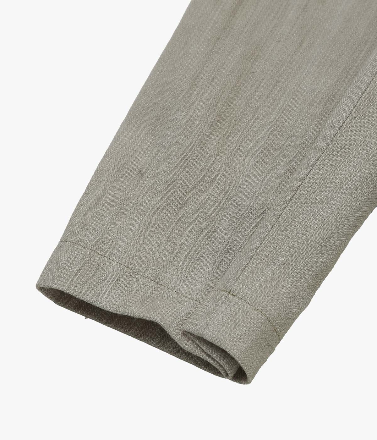 EVAN KINORI "FIELD SHIRT TWO｜LINEN/COTTON H-BONE" (DARK BEIGE｜COLD DYE)