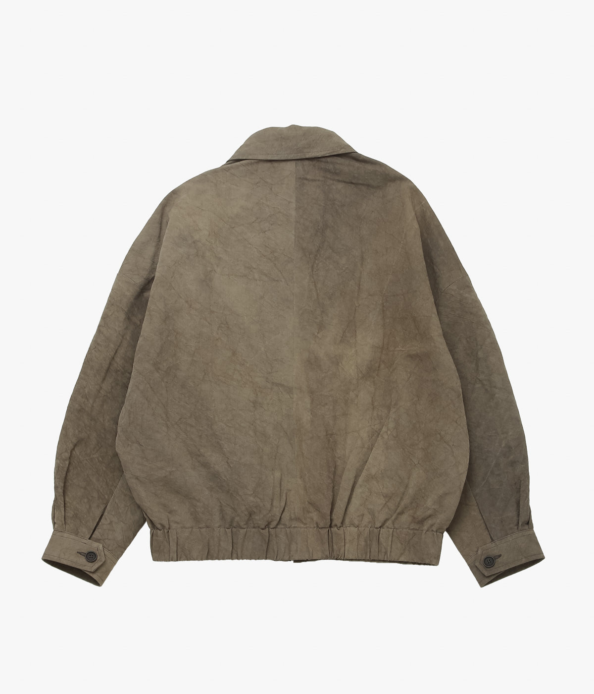 EVAN KINORI ''ZIP JACKET TWO｜NATURAL DYE TWILL'' (BROWN