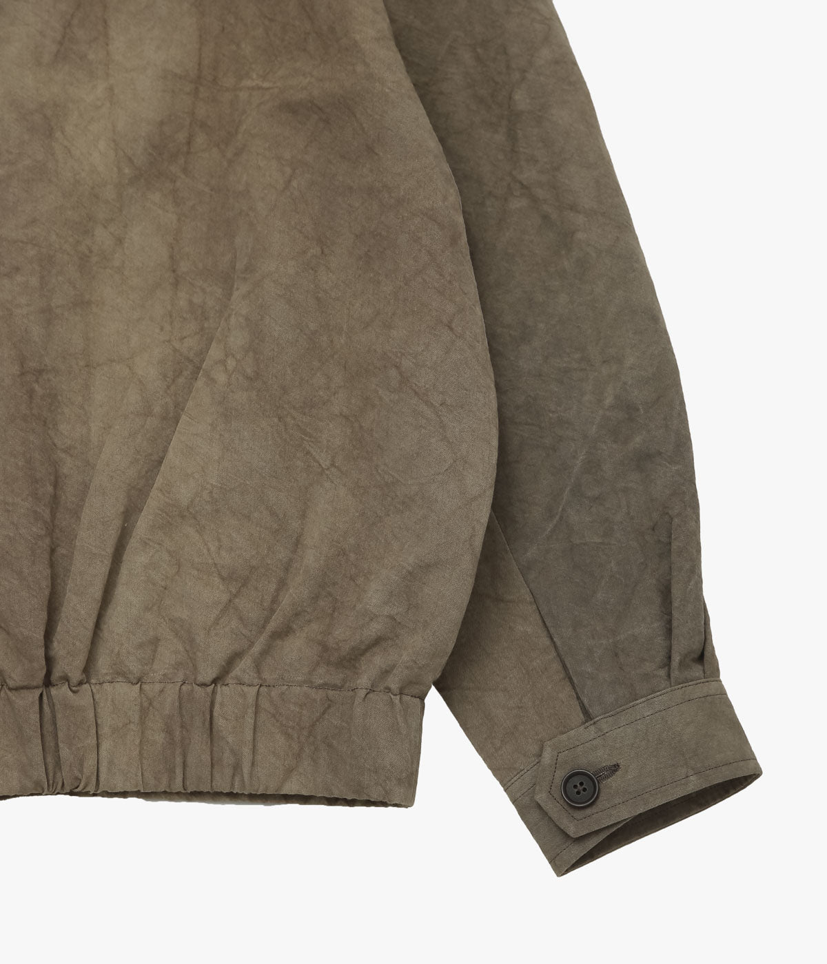 EVAN KINORI "ZIP JACKET TWO｜NATURAL DYE TWILL" (BROWN｜감물/철물 염색)
