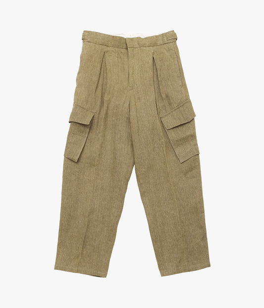 FENDART ''CROSS-TUCK CARGO PANTS'' (KHAKI)