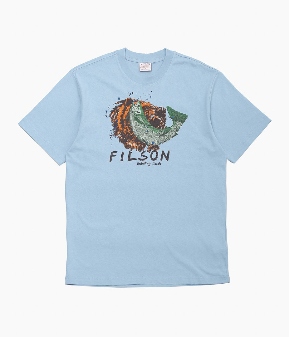FILSON ''S/S FRONTIER GRAPHIC T'' (LT BLUE)
