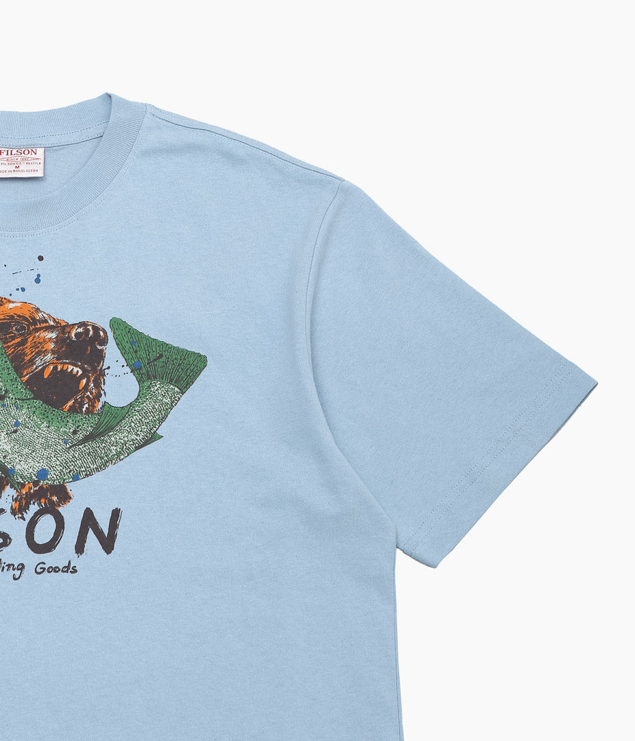 FILSON ''S/S FRONTIER GRAPHIC T'' (LT BLUE)
