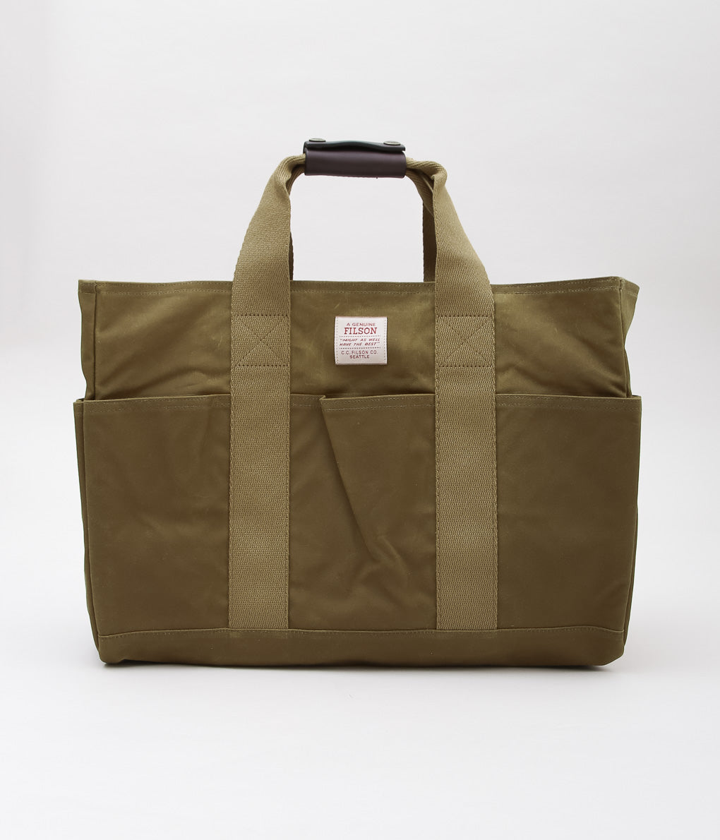 FILSON ''TIN CLOTH SUPPLY TOTE'' (BROWN)