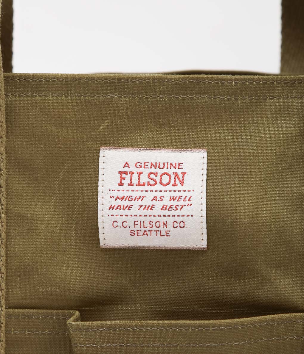 FILSON ''TIN CLOTH SUPPLY TOTE'' (BROWN)