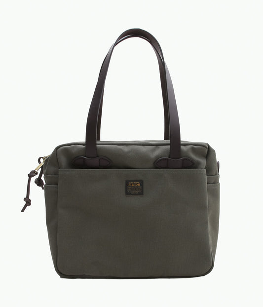 FILSON "TOTE BAG WITH ZIPPER"(OLIVE)