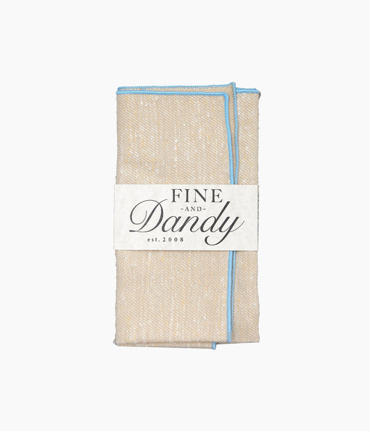 FINE AND DANDY ''POCKET SQUARES(LEMON LINEN)'' (LEMON)