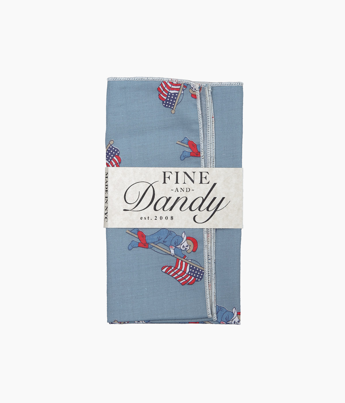 FINE AND DANDY ''POCKET SQUARES(PATRIOTIC BOY COTTON)'' (LT.BLUE) – THE ...