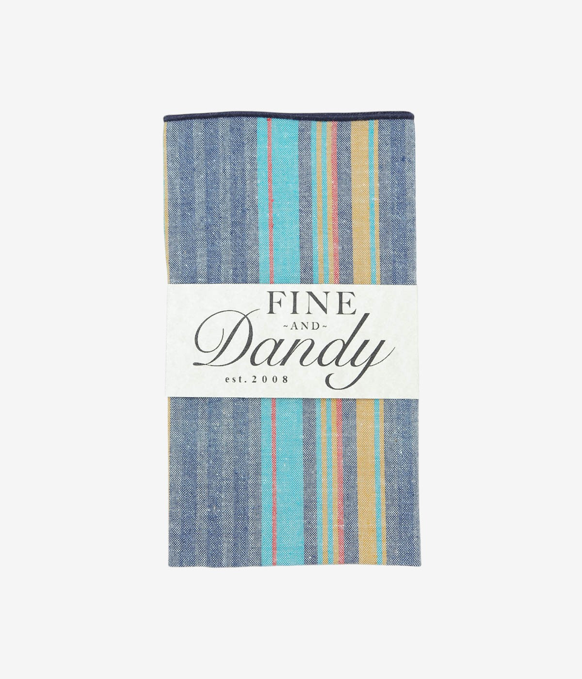 [Material Confirmation] FINE AND DANDY "POCKET SQUARES (WASHED STRIPE)" (MULTI)