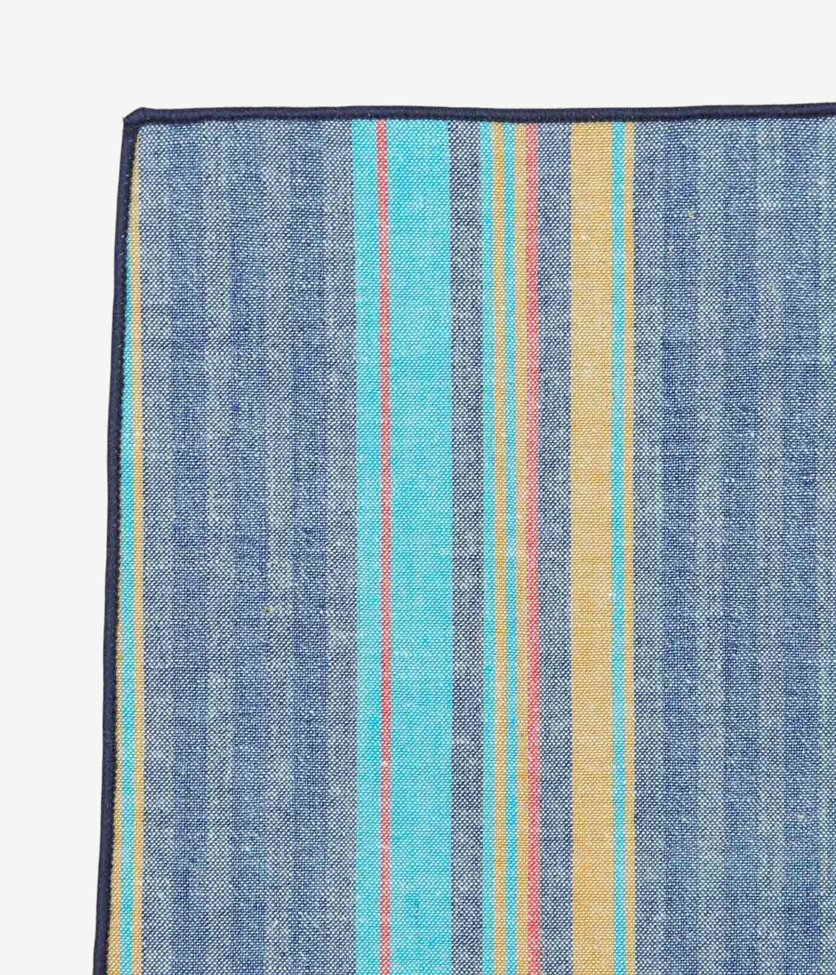 [Material Confirmation] FINE AND DANDY "POCKET SQUARES (WASHED STRIPE)" (MULTI)