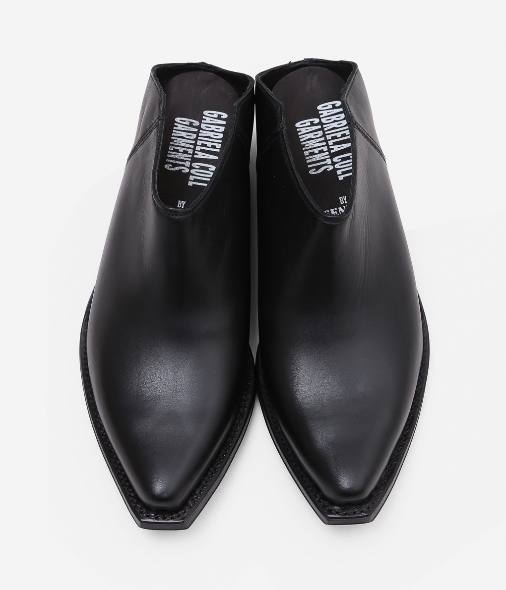 GABRIELA COLL GARMENTS ''NO.130 SENDRA CROPPED BOOTS'' (BLACK