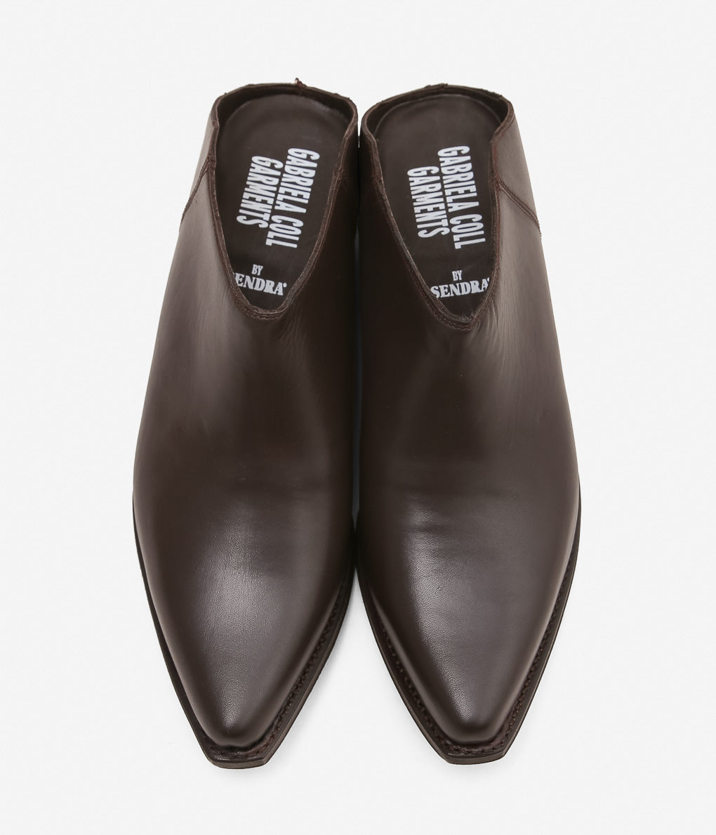 GABRIELA COLL GARMENTS ''NO.130 SENDRA CROPPED BOOTS'' (BROWN)
