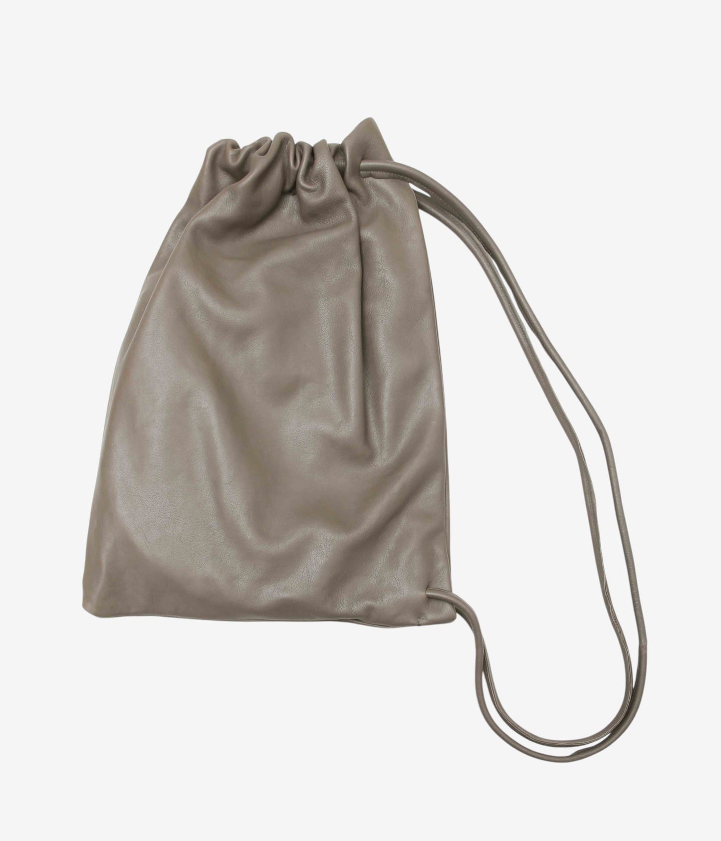 GABRIELA COLL GARMENTS "NO.131 LEATHER GATHERED CROSSED BAG" (DUST)