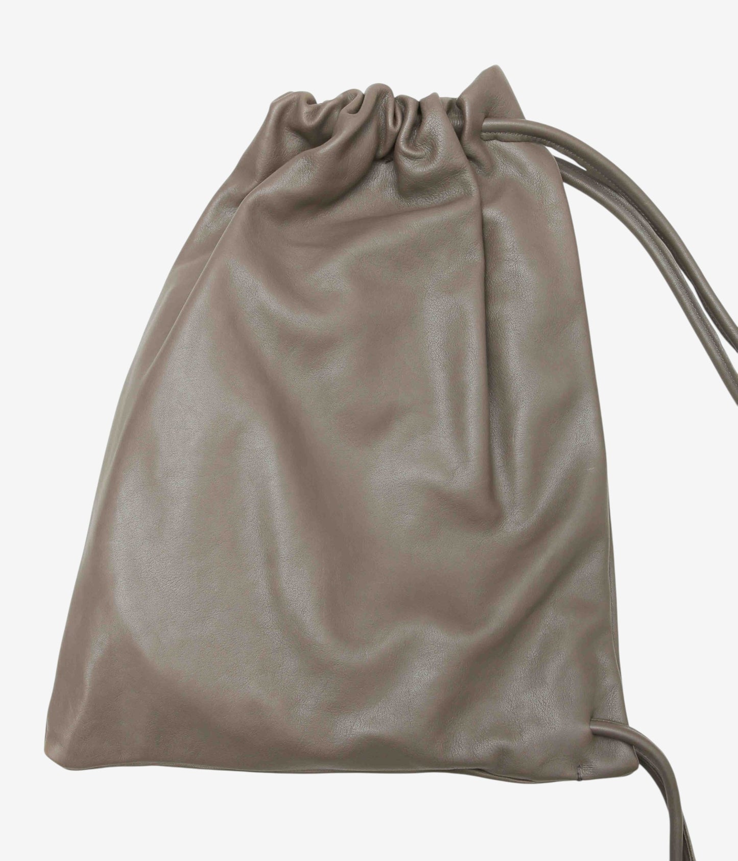 GABRIELA COLL GARMENTS "NO.131 LEATHER GATHERED CROSSED BAG" (DUST)