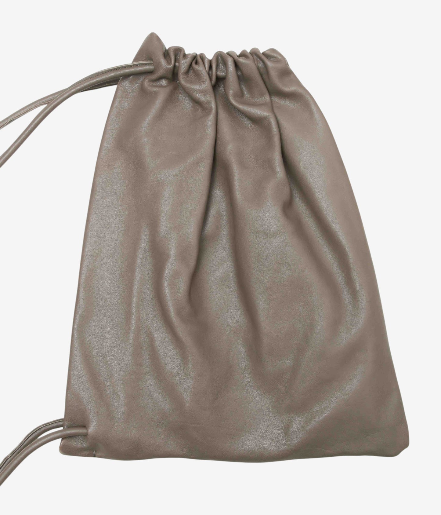 GABRIELA COLL GARMENTS "NO.131 LEATHER GATHERED CROSSED BAG" (DUST)