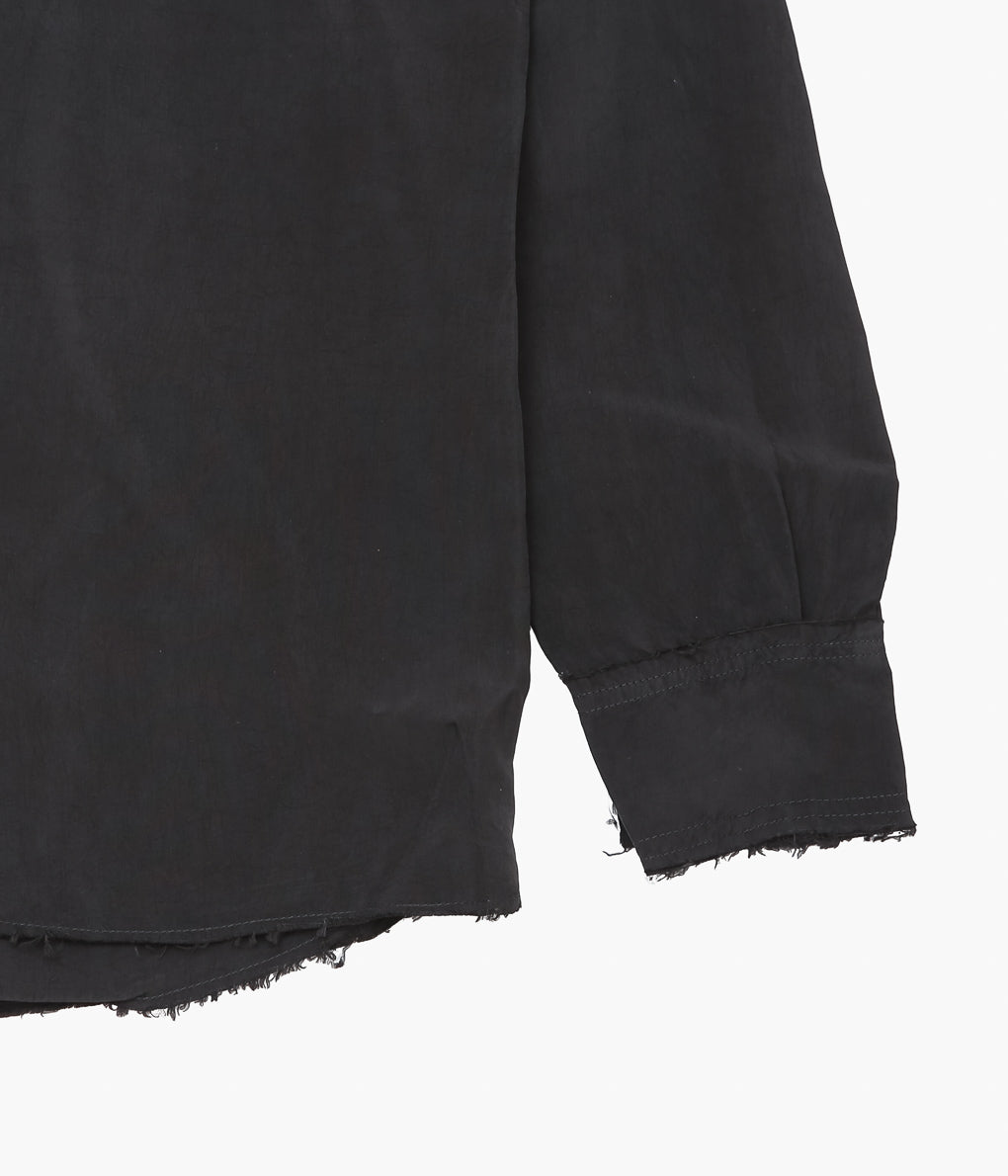 GABRIELA COLL GARMENTS ''NO.157 DOUBLE CUPRO POCKET SHIRT'' (BLACK