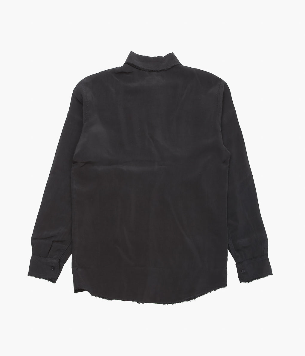 GABRIELA COLL GARMENTS ''NO.157 DOUBLE CUPRO POCKET SHIRT'' (BLACK