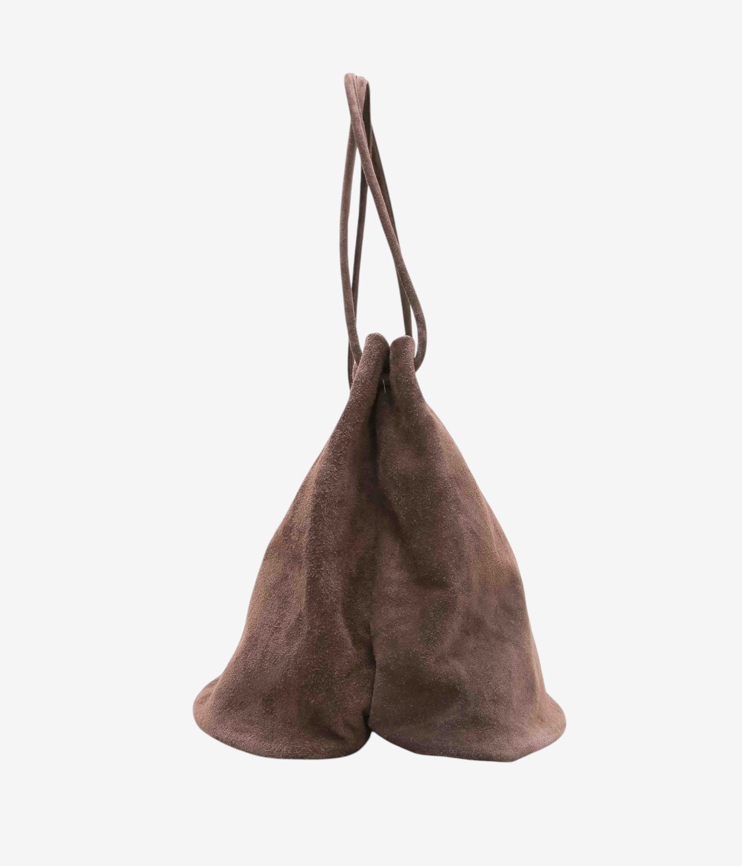 GABRIELA COLL GARMENTS "NO.17 SUEDE HOOF BAG" (BROWN SUEDE)