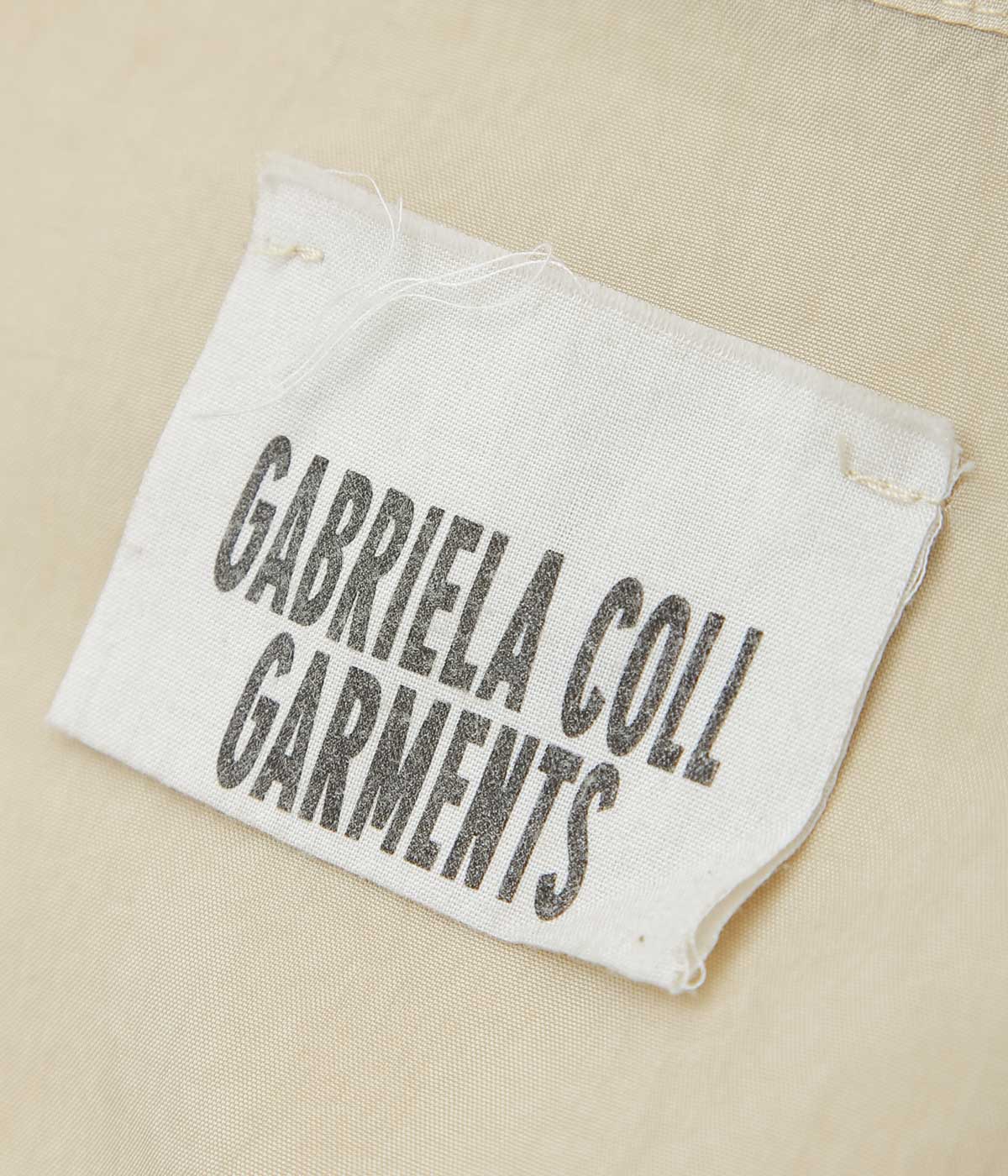 GABRIELA COLL GARMENTS ''NO.197 CUPRO SHIRT ''(STONE)