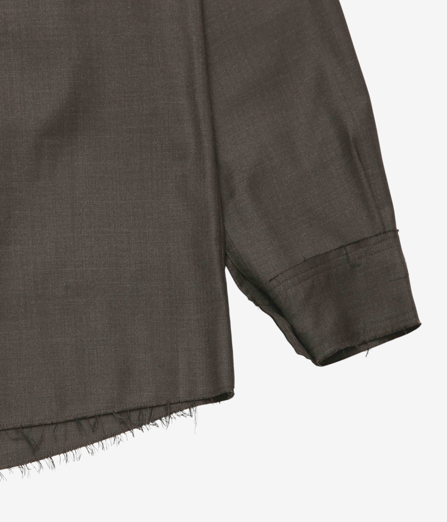 GABRIELA COLL GARMENTS "NO.197 FINE WOOL SHIRT" (BROWN)