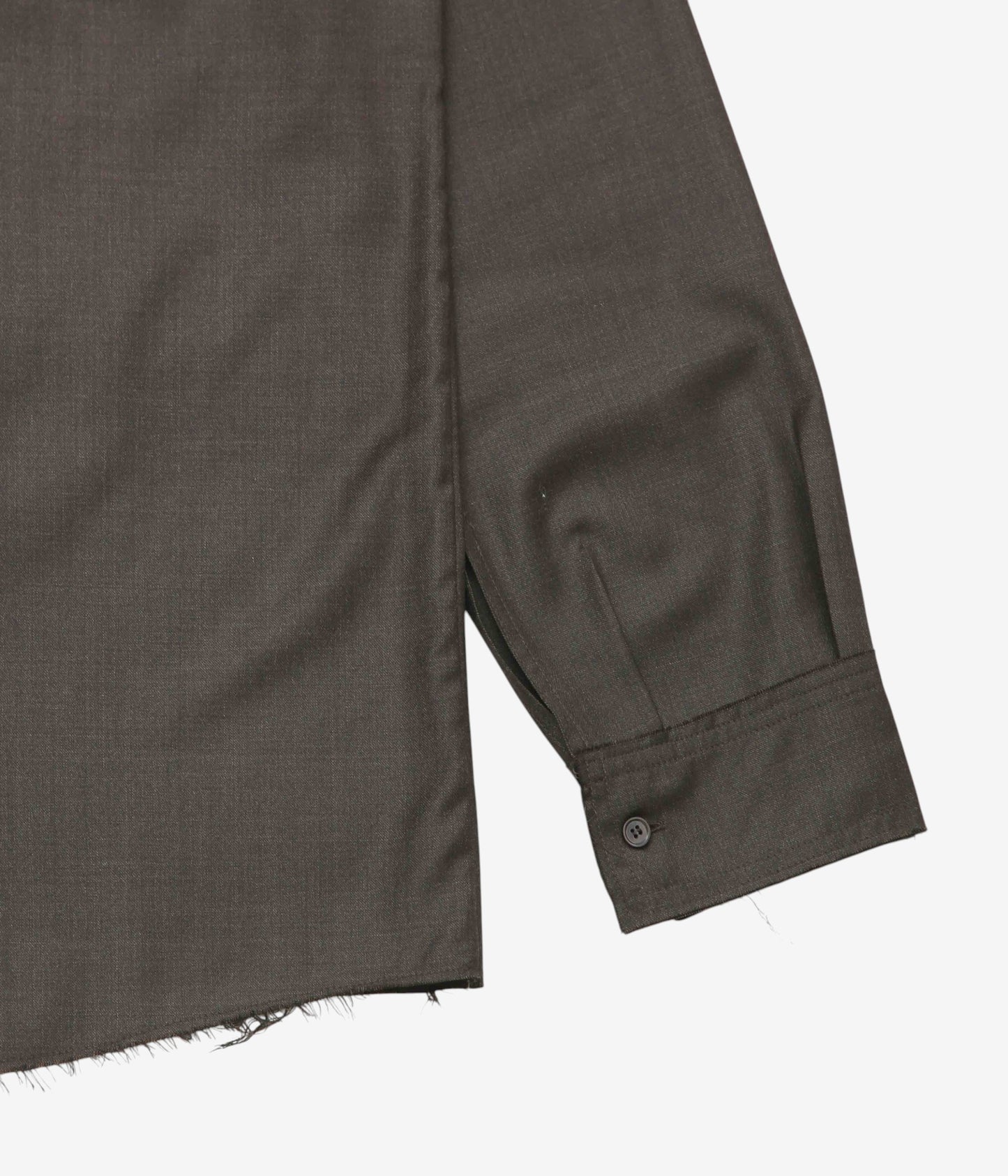 GABRIELA COLL GARMENTS "NO.197 FINE WOOL SHIRT" (BROWN)