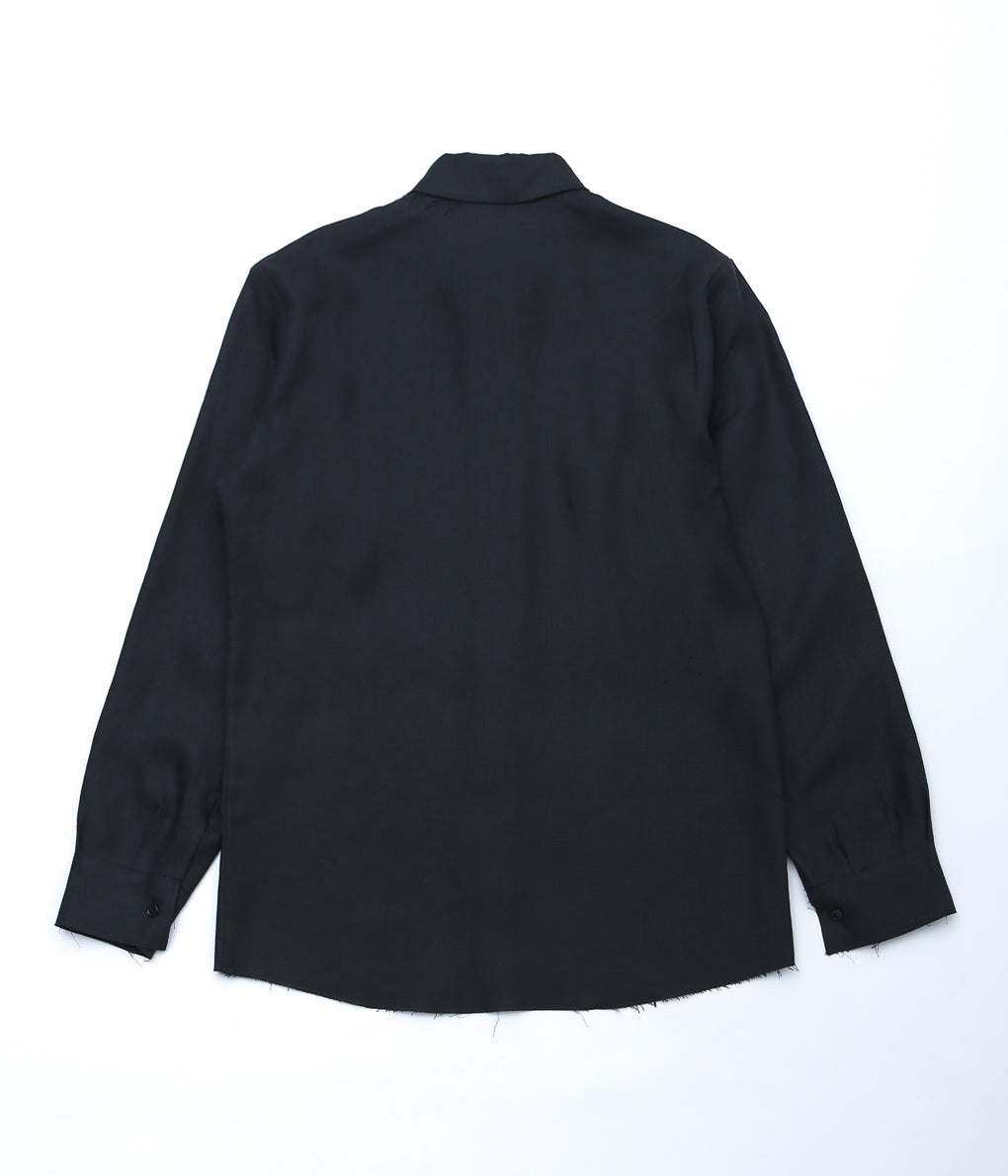 GABRIELA COLL GARMENTS ''NO.197 LINEN SHIRT'' (BLACK)