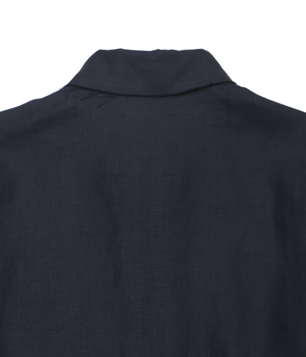 GABRIELA COLL GARMENTS ''NO.197 LINEN SHIRT ''(BLACK)