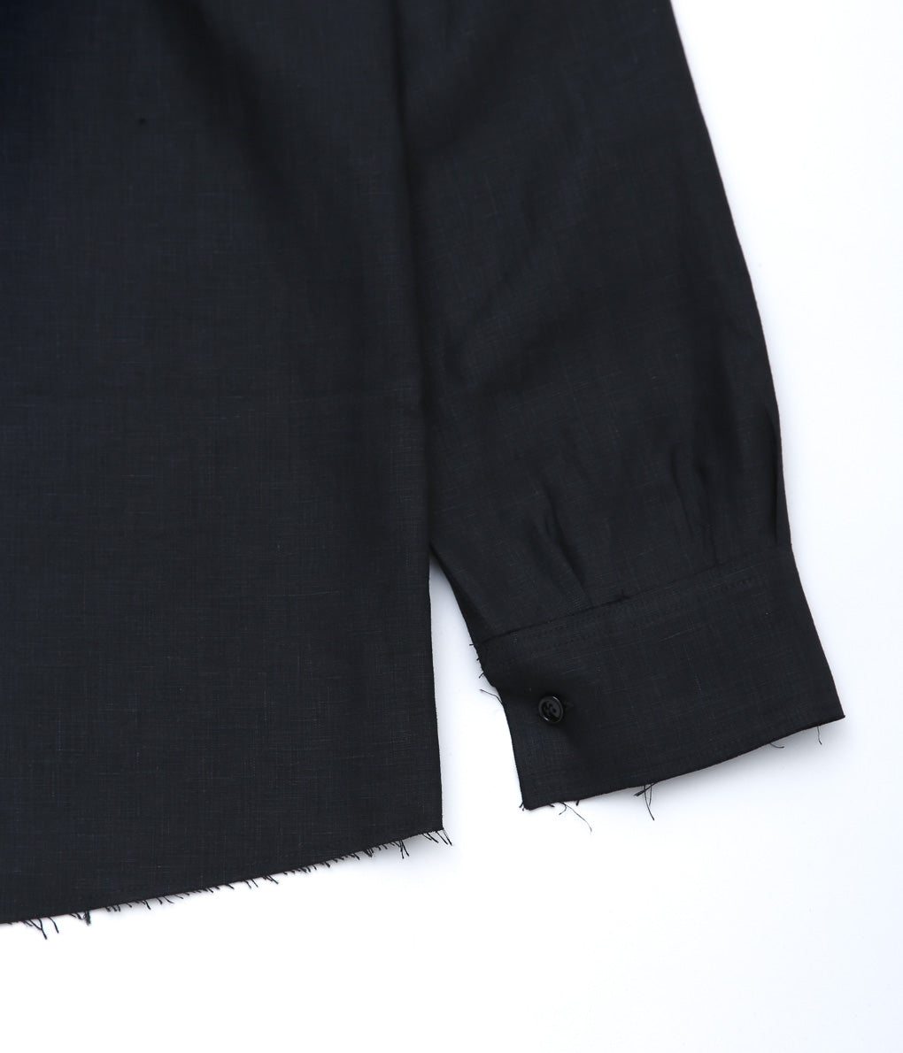 GABRIELA COLL GARMENTS ''NO.197 LINEN SHIRT ''(BLACK)