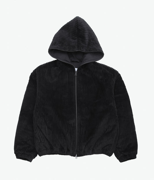 GABRIELA COLL GARMENTS ''NO.216 CORDUROY PUFFER ZIPPER JACKET ''(BLACK)